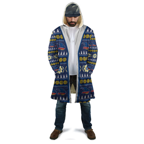 Adelaide Crows Football Christmas Cloak Aboriginal Seamless Cardigan Inspired