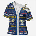 Adelaide Crows Football Christmas Cross Shoulder Shirt Aboriginal Seamless Cardigan Inspired