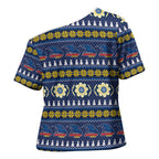 Adelaide Crows Football Christmas Cross Shoulder Shirt Aboriginal Seamless Cardigan Inspired