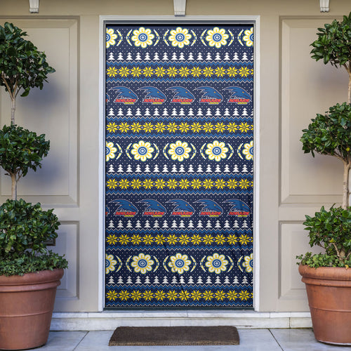 Adelaide Crows Football Christmas Door Cover Aboriginal Seamless Cardigan Inspired