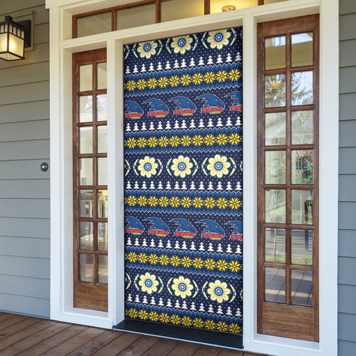 Adelaide Crows Football Christmas Door Cover Aboriginal Seamless Cardigan Inspired