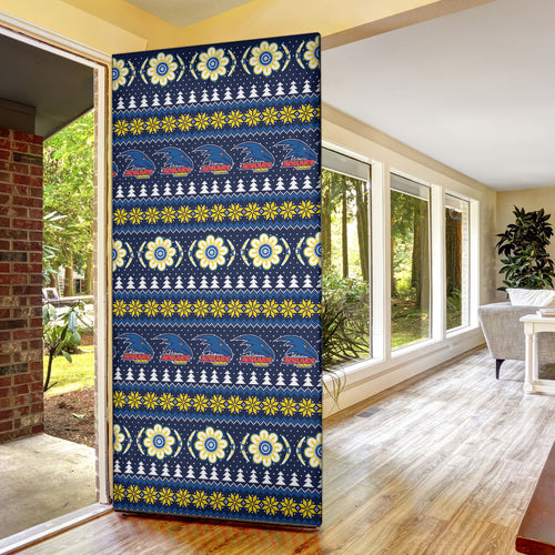 Adelaide Crows Football Christmas Door Cover Aboriginal Seamless Cardigan Inspired