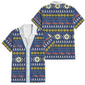 Adelaide Crows Football Christmas Family Matching Long Sleeve Bodycon Dress and Hawaiian Shirt Aboriginal Seamless Cardigan Inspired