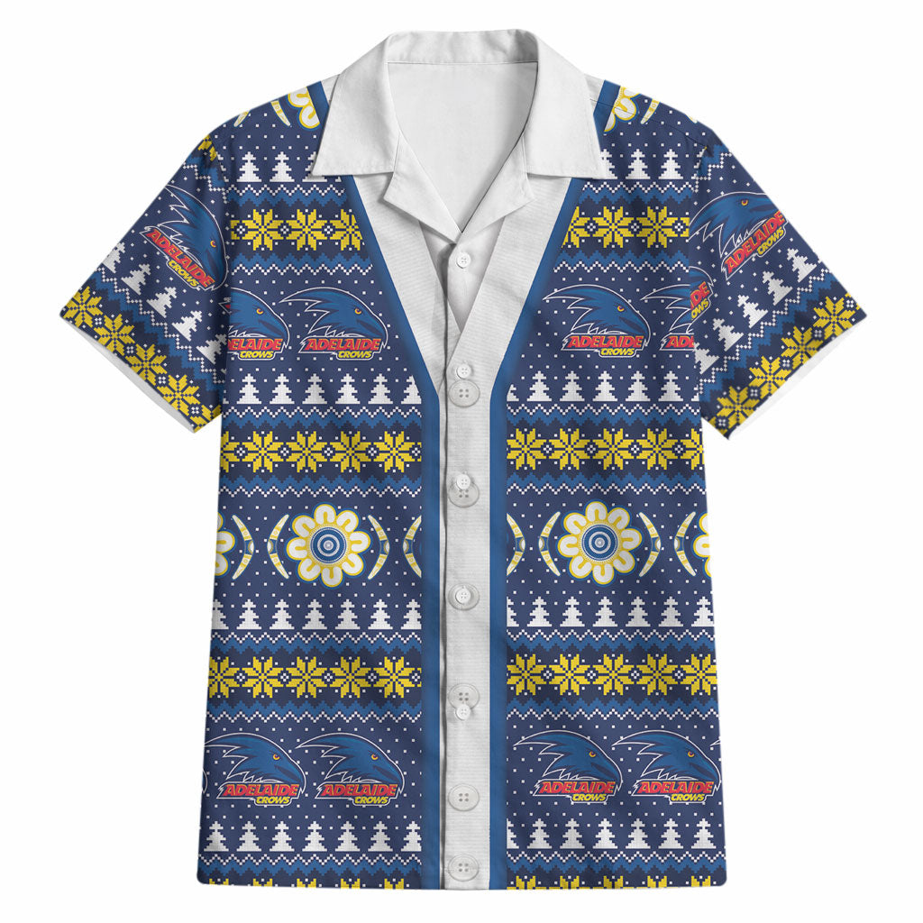 Adelaide Crows Football Christmas Hawaiian Shirt Aboriginal Seamless Cardigan Inspired