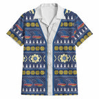 Adelaide Crows Football Christmas Hawaiian Shirt Aboriginal Seamless Cardigan Inspired