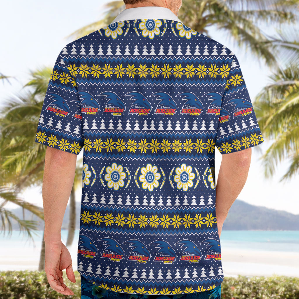 Adelaide Crows Football Christmas Hawaiian Shirt Aboriginal Seamless Cardigan Inspired