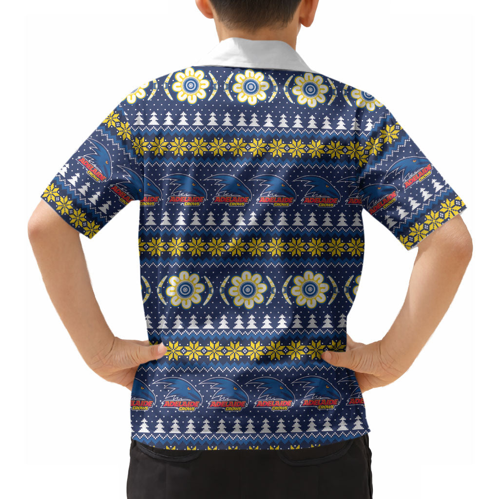 Adelaide Crows Football Christmas Hawaiian Shirt Aboriginal Seamless Cardigan Inspired