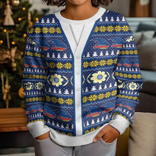 Adelaide Crows Football Christmas Kid Ugly Christmas Sweater Aboriginal Seamless Cardigan Inspired