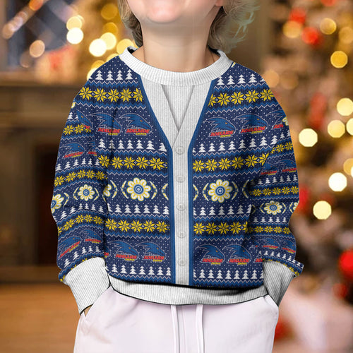 Adelaide Crows Football Christmas Kid Ugly Christmas Sweater Aboriginal Seamless Cardigan Inspired