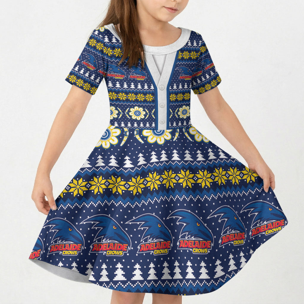 Adelaide Crows Football Christmas Kid Short Sleeve Dress Aboriginal Seamless Cardigan Inspired
