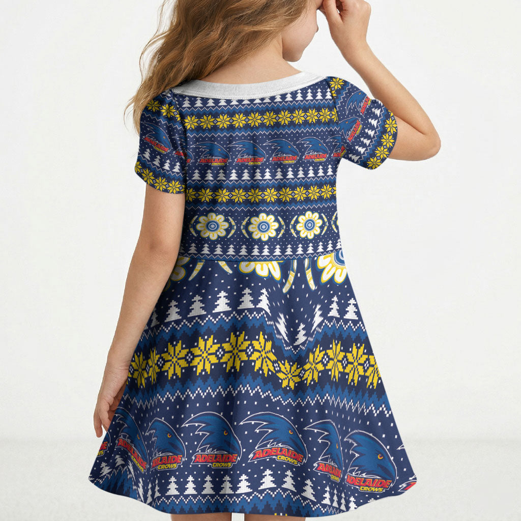 Adelaide Crows Football Christmas Kid Short Sleeve Dress Aboriginal Seamless Cardigan Inspired