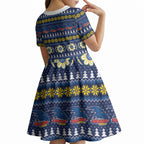 Adelaide Crows Football Christmas Kid Short Sleeve Dress Aboriginal Seamless Cardigan Inspired