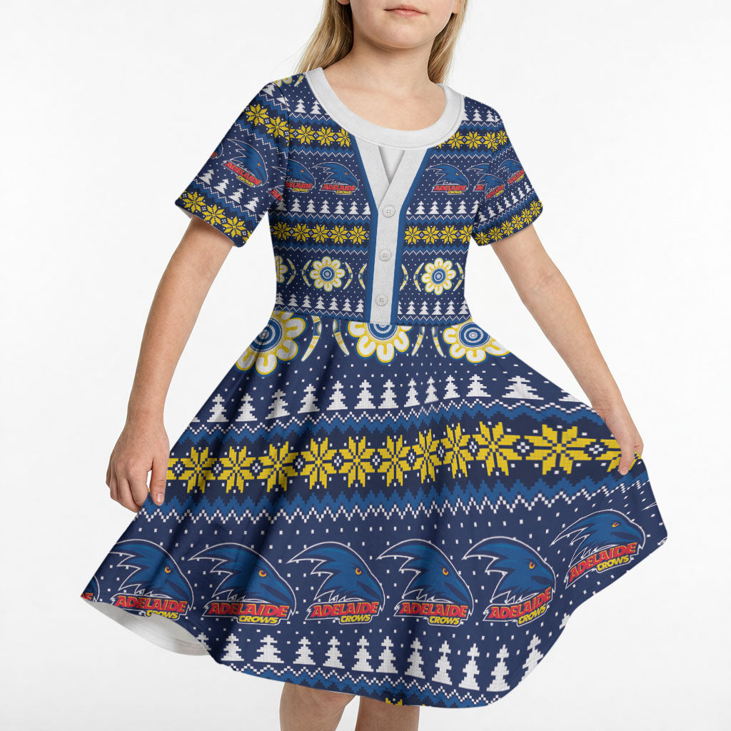 Adelaide Crows Football Christmas Kid Short Sleeve Dress Aboriginal Seamless Cardigan Inspired