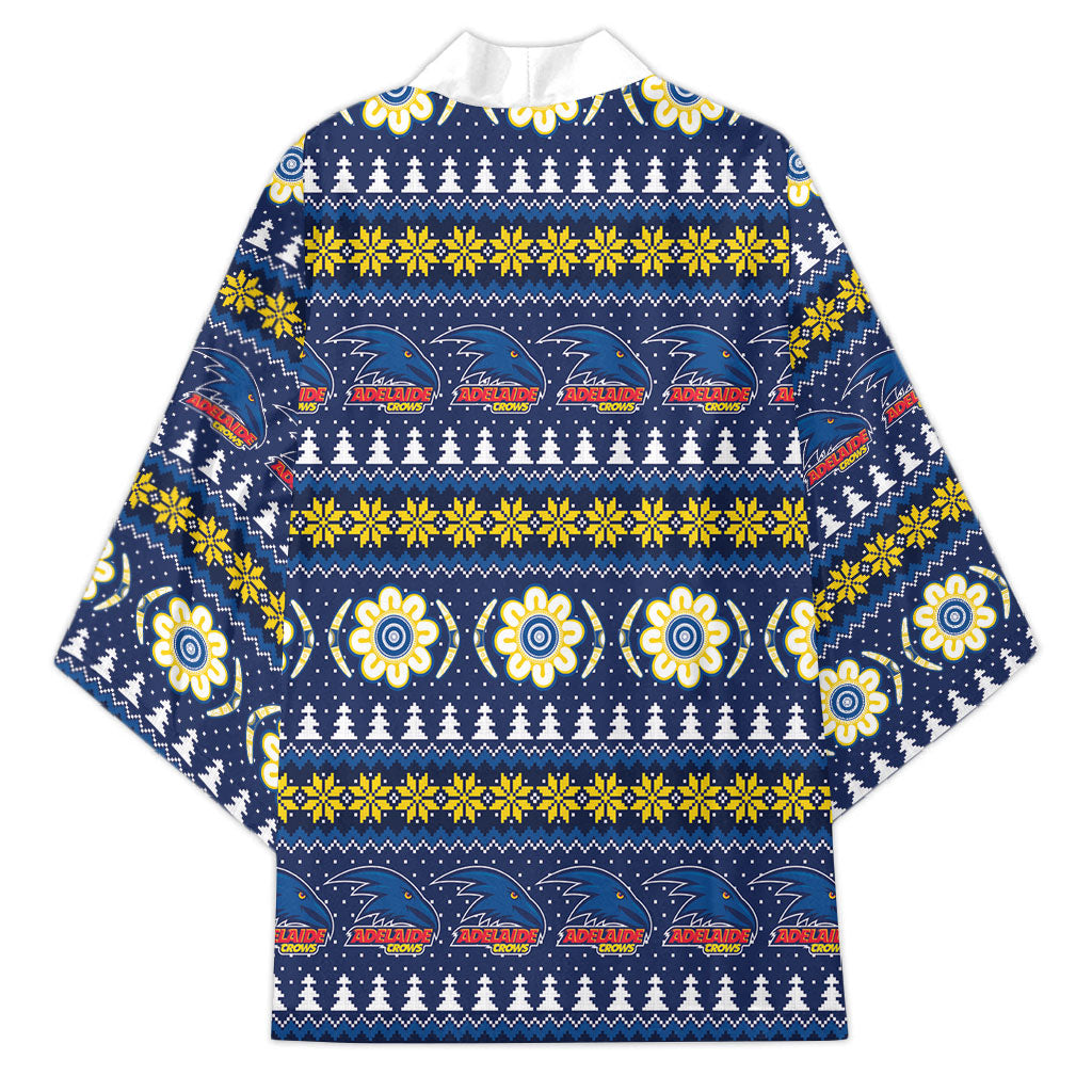 Adelaide Crows Football Christmas Kimono Aboriginal Seamless Cardigan Inspired