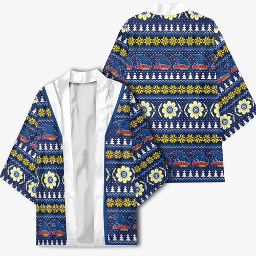 Adelaide Crows Football Christmas Kimono Aboriginal Seamless Cardigan Inspired