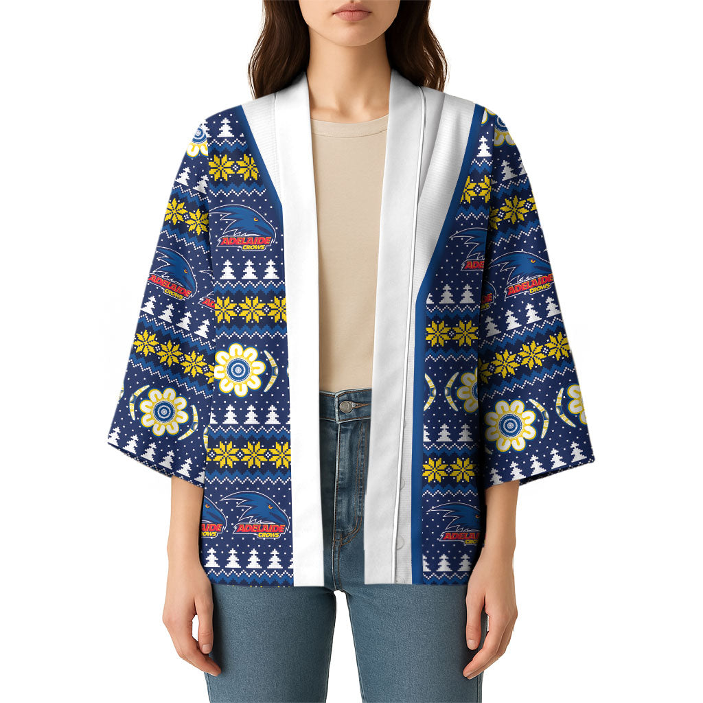 Adelaide Crows Football Christmas Kimono Aboriginal Seamless Cardigan Inspired