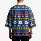 Adelaide Crows Football Christmas Kimono Aboriginal Seamless Cardigan Inspired