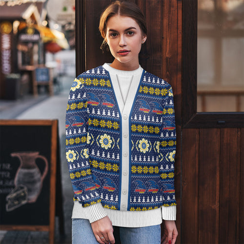 Adelaide Crows Football Christmas Ugly Christmas Sweater Aboriginal Seamless Cardigan Inspired