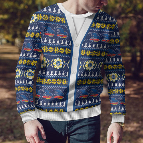 Adelaide Crows Football Christmas Ugly Christmas Sweater Aboriginal Seamless Cardigan Inspired