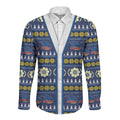 Adelaide Crows Football Christmas Long Sleeve Button Shirt Aboriginal Seamless Cardigan Inspired