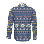 Adelaide Crows Football Christmas Long Sleeve Button Shirt Aboriginal Seamless Cardigan Inspired