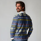 Adelaide Crows Football Christmas Long Sleeve Polo Shirt Aboriginal Seamless Cardigan Inspired