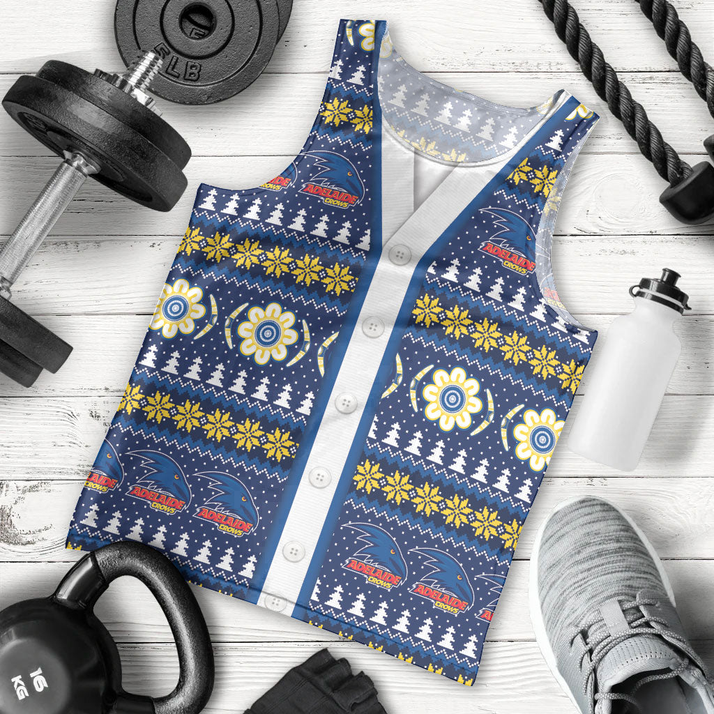 Adelaide Crows Football Christmas Men Tank Top Aboriginal Seamless Cardigan Inspired