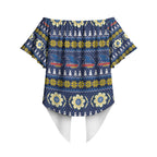 Adelaide Crows Football Christmas Off Shoulder Wrap Waist Top Aboriginal Seamless Cardigan Inspired