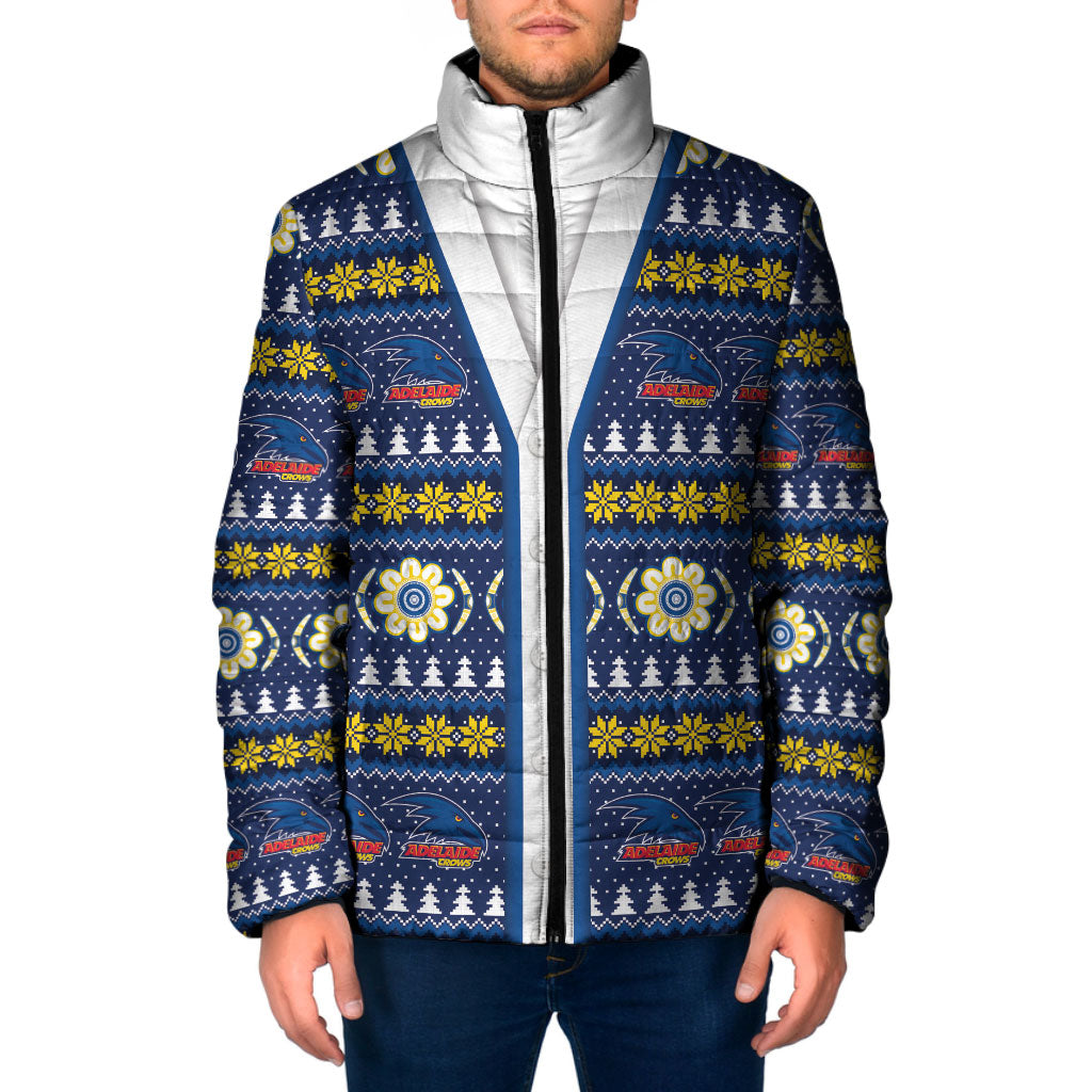 Adelaide Crows Football Christmas Padded Jacket Aboriginal Seamless Cardigan Inspired