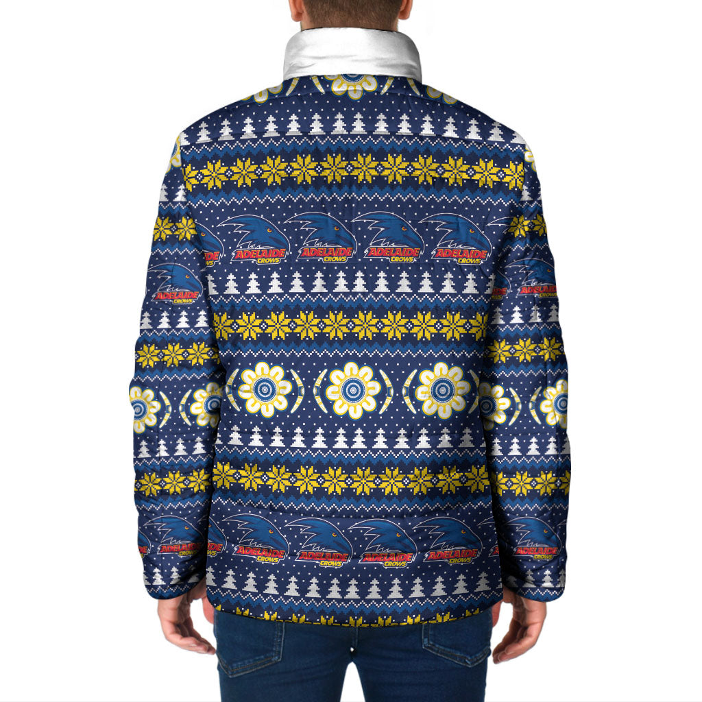Adelaide Crows Football Christmas Padded Jacket Aboriginal Seamless Cardigan Inspired