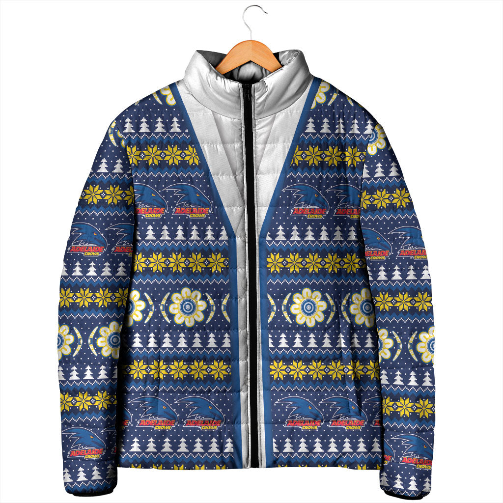 Adelaide Crows Football Christmas Padded Jacket Aboriginal Seamless Cardigan Inspired