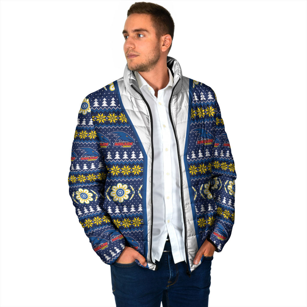 Adelaide Crows Football Christmas Padded Jacket Aboriginal Seamless Cardigan Inspired