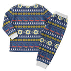 Adelaide Crows Football Christmas Pajama Set Aboriginal Seamless Cardigan Inspired