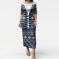 Adelaide Crows Football Christmas Puletasi Aboriginal Seamless Cardigan Inspired