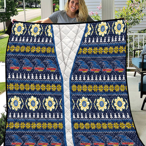 Adelaide Crows Football Christmas Quilt Aboriginal Seamless Cardigan Inspired