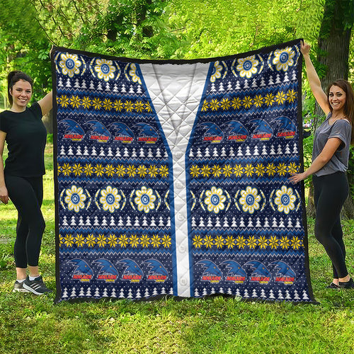 Adelaide Crows Football Christmas Quilt Aboriginal Seamless Cardigan Inspired