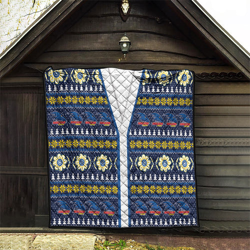 Adelaide Crows Football Christmas Quilt Aboriginal Seamless Cardigan Inspired
