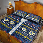 Adelaide Crows Football Christmas Quilt Bed Set Aboriginal Seamless Cardigan Inspired