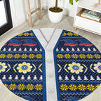 Adelaide Crows Football Christmas Round Carpet Aboriginal Seamless Cardigan Inspired