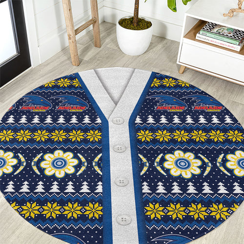 Adelaide Crows Football Christmas Round Carpet Aboriginal Seamless Cardigan Inspired