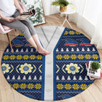 Adelaide Crows Football Christmas Round Carpet Aboriginal Seamless Cardigan Inspired