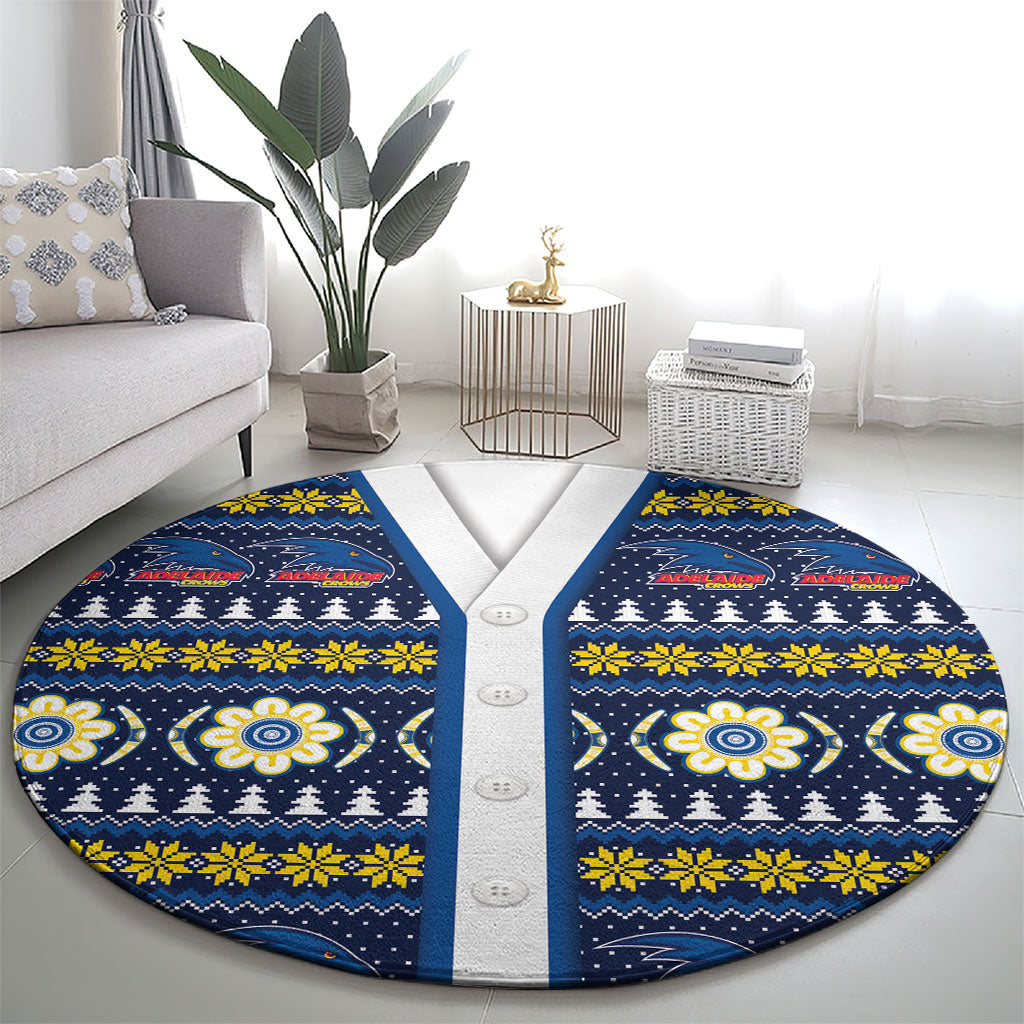 Adelaide Crows Football Christmas Round Carpet Aboriginal Seamless Cardigan Inspired