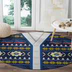 Adelaide Crows Football Christmas Round Carpet Aboriginal Seamless Cardigan Inspired