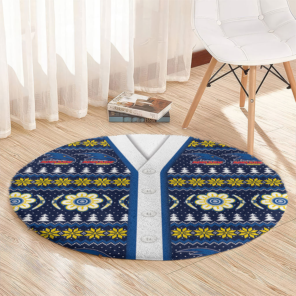 Adelaide Crows Football Christmas Round Carpet Aboriginal Seamless Cardigan Inspired