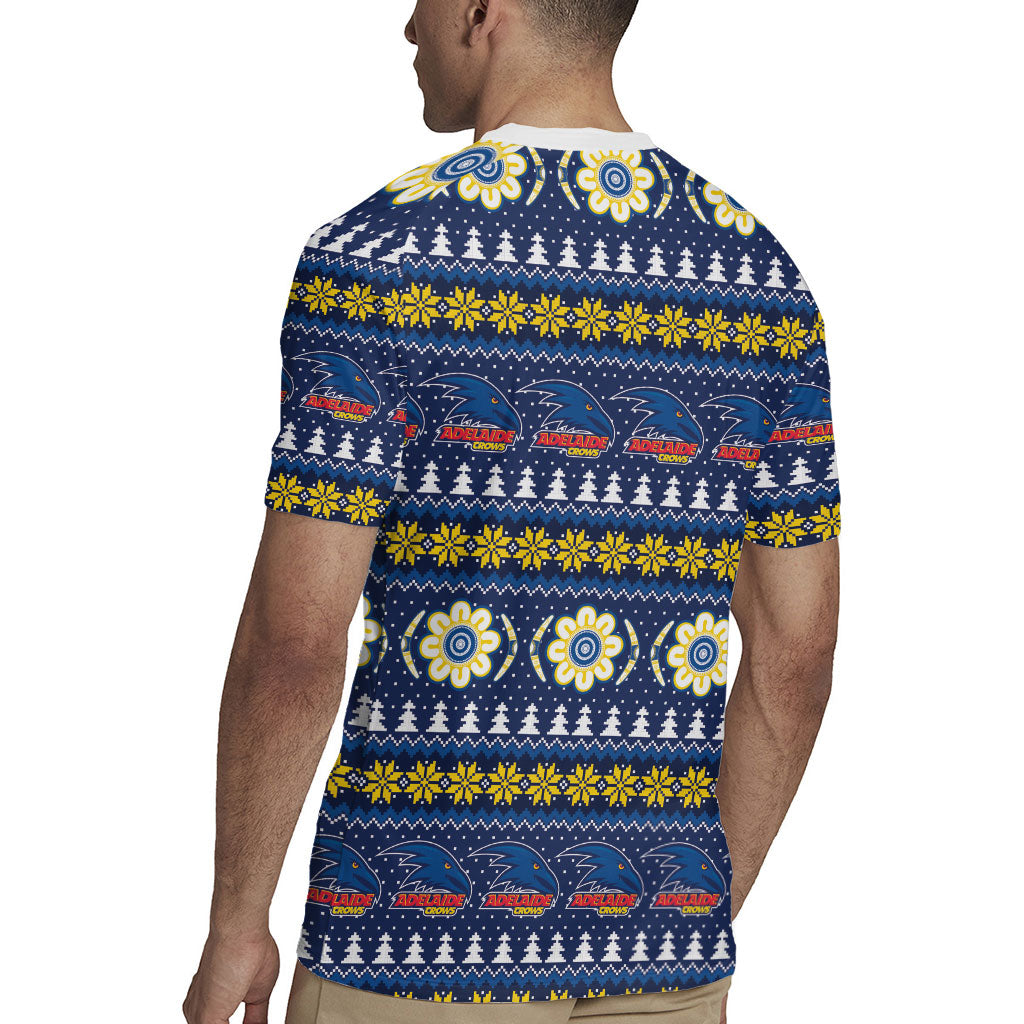 Adelaide Crows Football Christmas Rugby Jersey Aboriginal Seamless Cardigan Inspired
