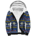 Adelaide Crows Football Christmas Sherpa Hoodie Aboriginal Seamless Cardigan Inspired