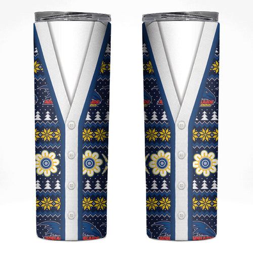 Adelaide Crows Football Christmas Skinny Tumbler Aboriginal Seamless Cardigan Inspired