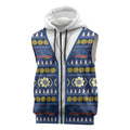 Adelaide Crows Football Christmas Sleeveless Zip Hoodie Aboriginal Seamless Cardigan Inspired