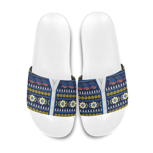 Adelaide Crows Football Christmas Slide Sandals Aboriginal Seamless Cardigan Inspired
