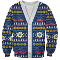 Adelaide Crows Football Christmas Sweatshirt Aboriginal Seamless Cardigan Inspired
